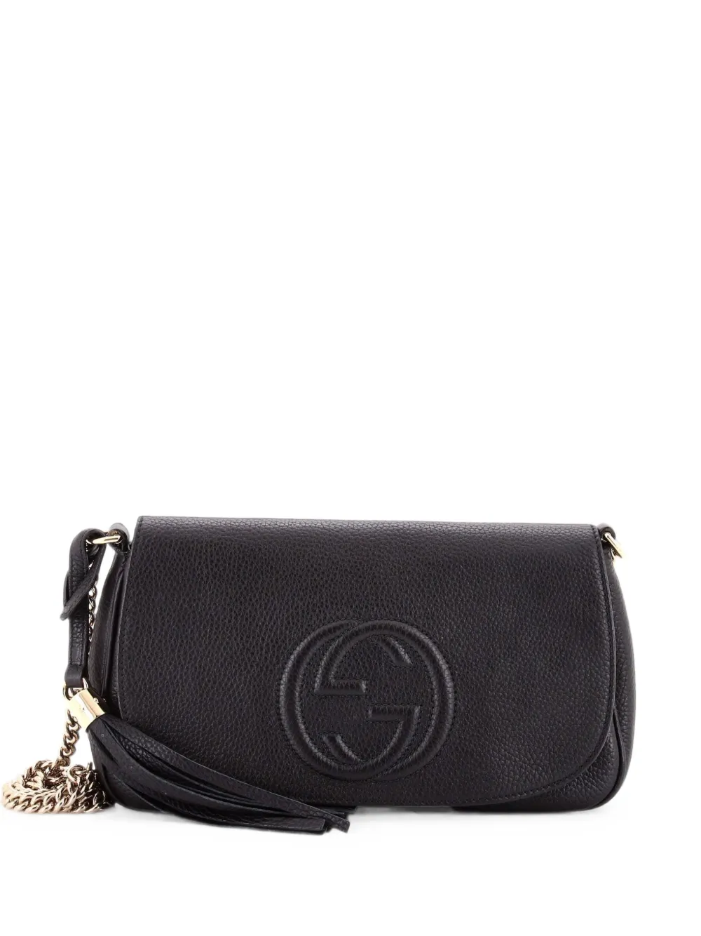 Gucci Pre-Owned Soho Chain Leather Medium crossbody bag - Nero