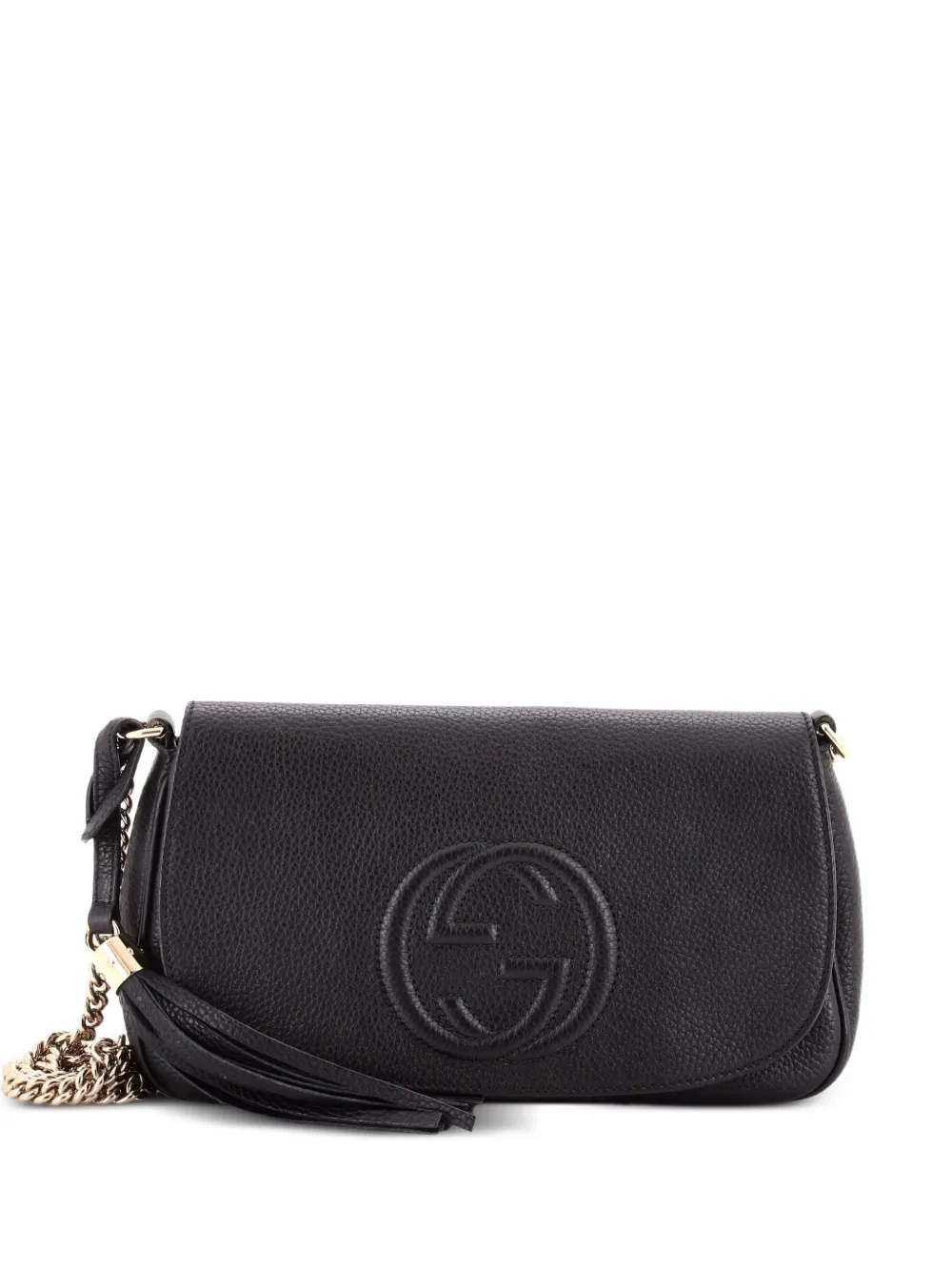 Gucci Pre-Owned Soho Chain Leather Medium crossbody bag - Nero