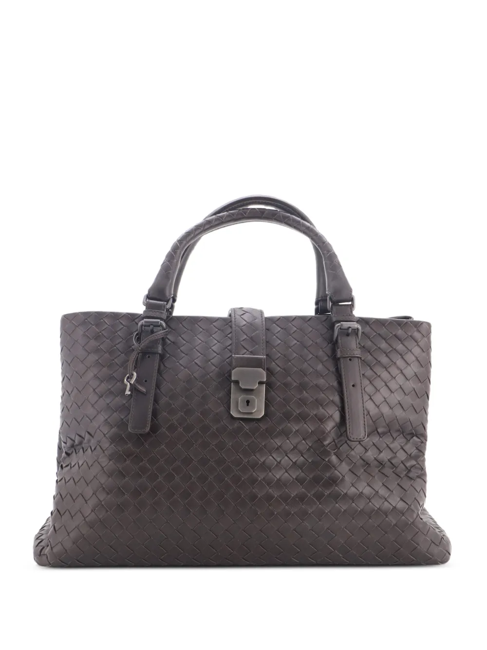 Bottega Veneta Pre-Owned Mittelgroße Roma Intrecciato Nappa Tote Bag - Braun