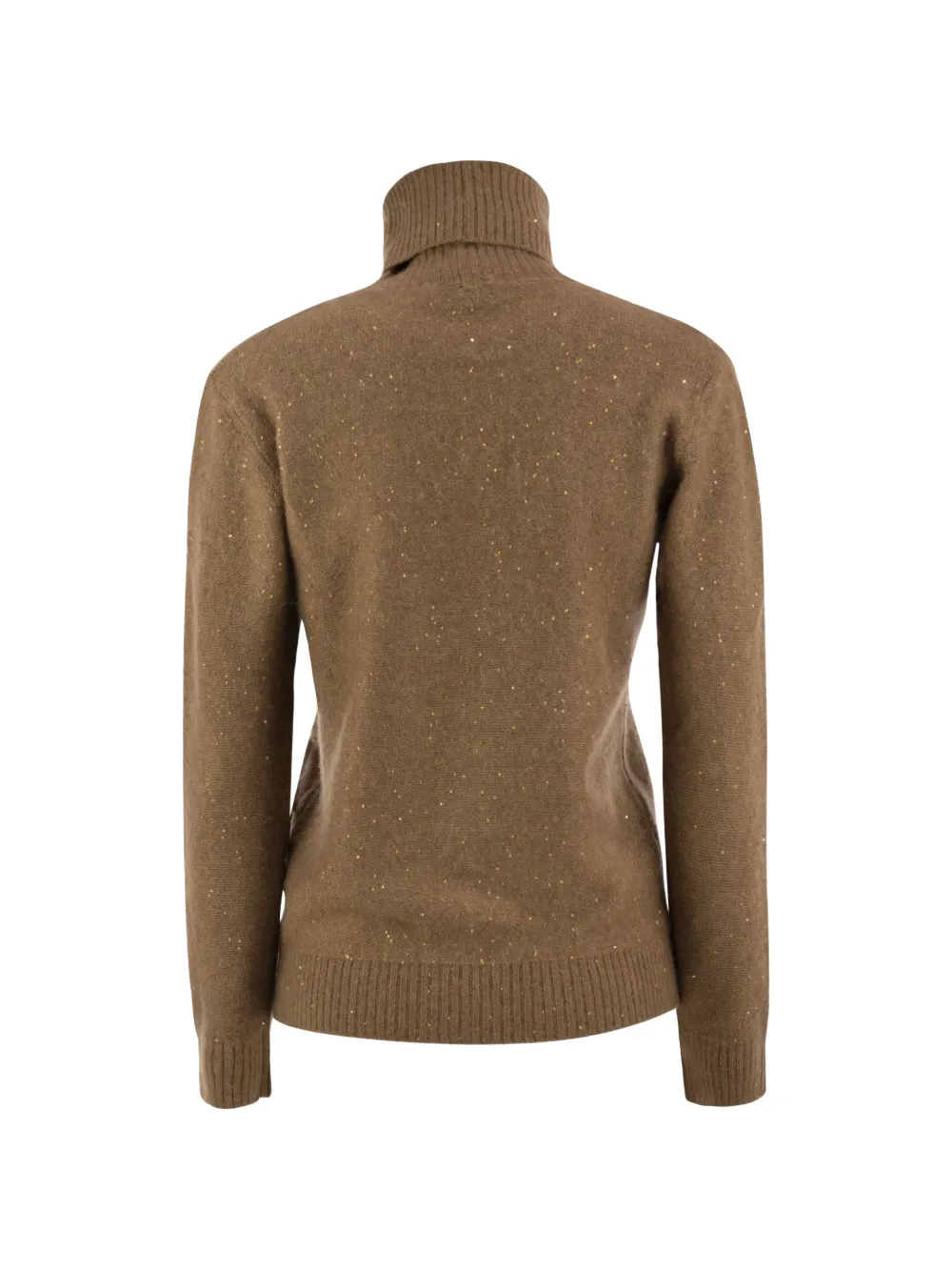 Fabiana Filippi sequin-embellished turtleneck sweater Bruin
