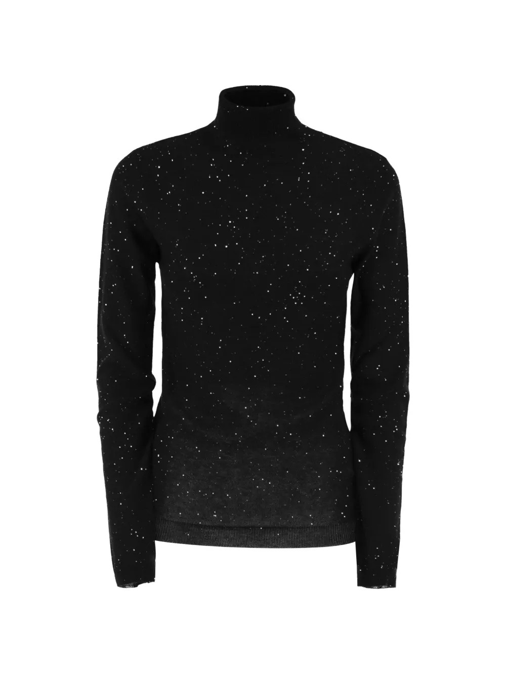 Fabiana Filippi Sequin-embellished Turtleneck Sweater In Black