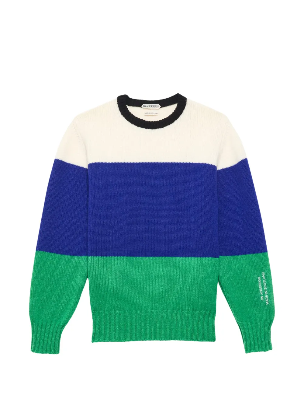 JW Anderson colour-block wool sweater Blauw