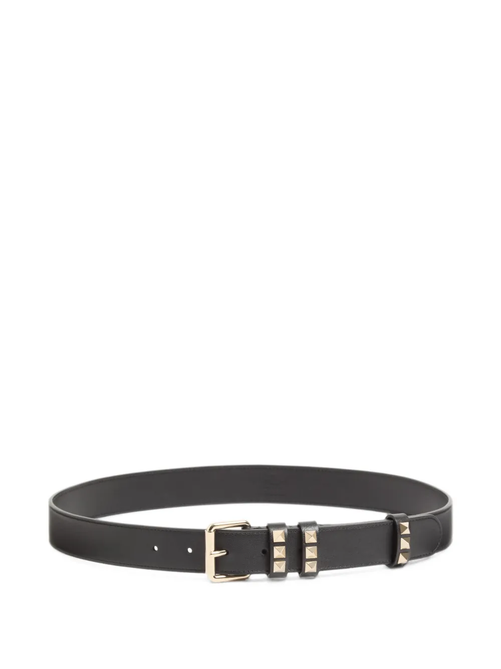 Valentino Garavani Cintura Rockstud in pelle di vitello - Nero