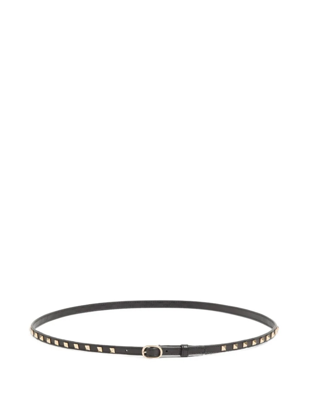 Valentino Garavani Rockstud leren riem Zwart