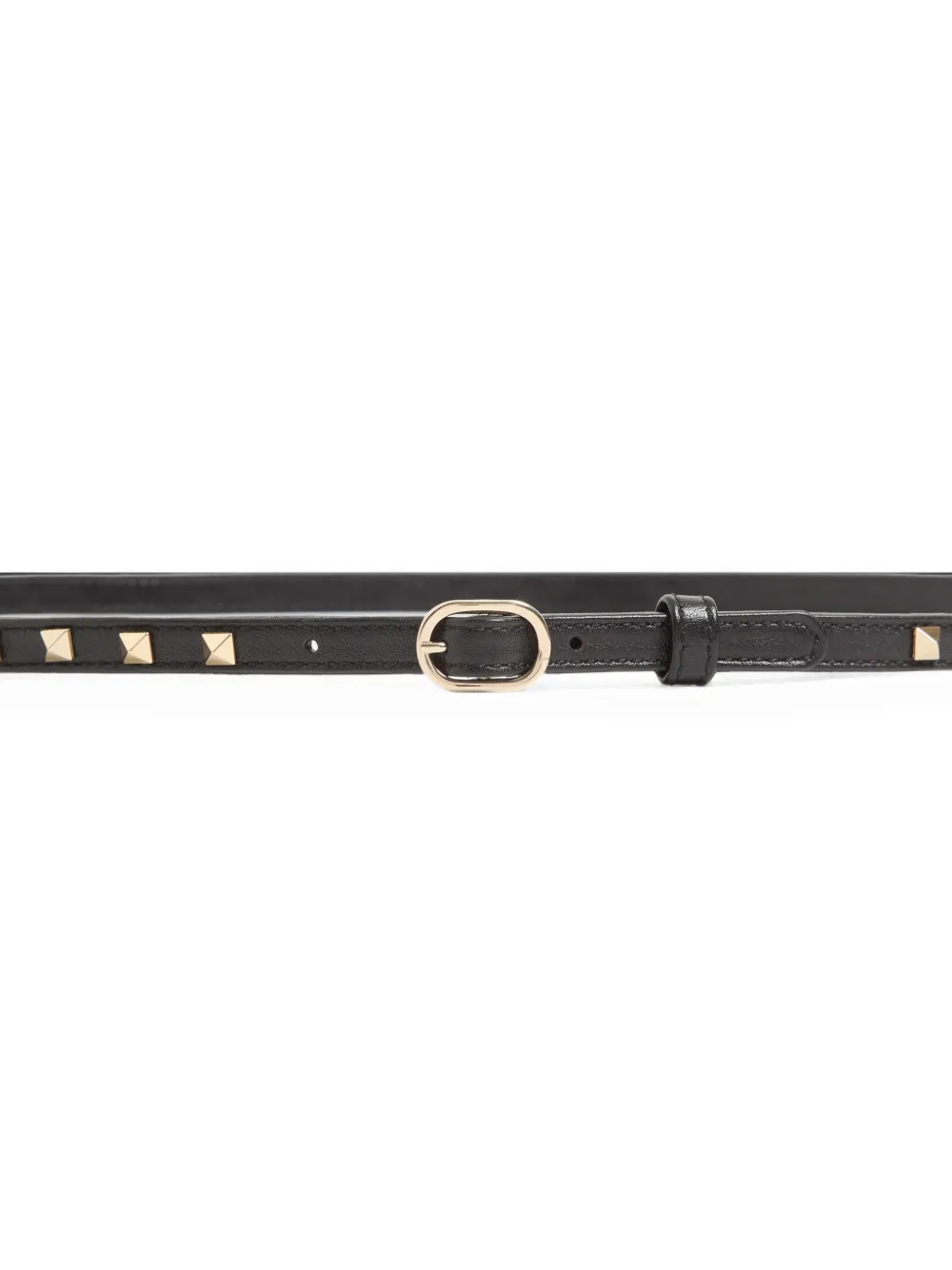 Valentino Garavani Rockstud leren riem Zwart
