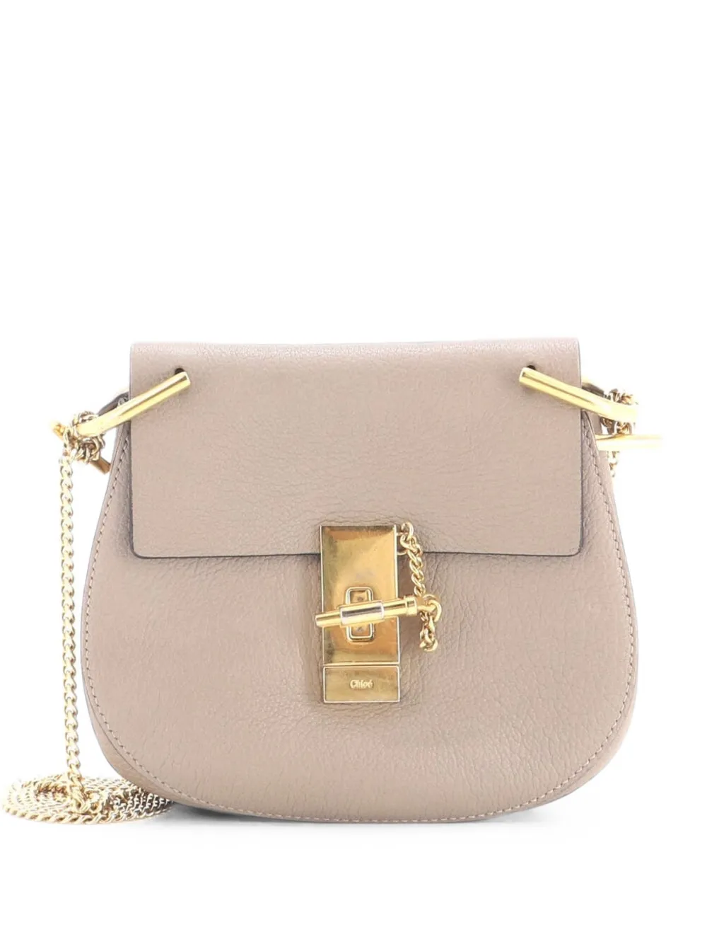 Chloé Pre-Owned Drew Leather Mini crossbody bag - Grigio
