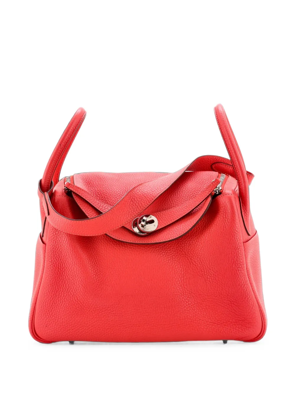 Hermès Pre-Owned Lindy Bag Clemence 30 shoulder bag - Rosso