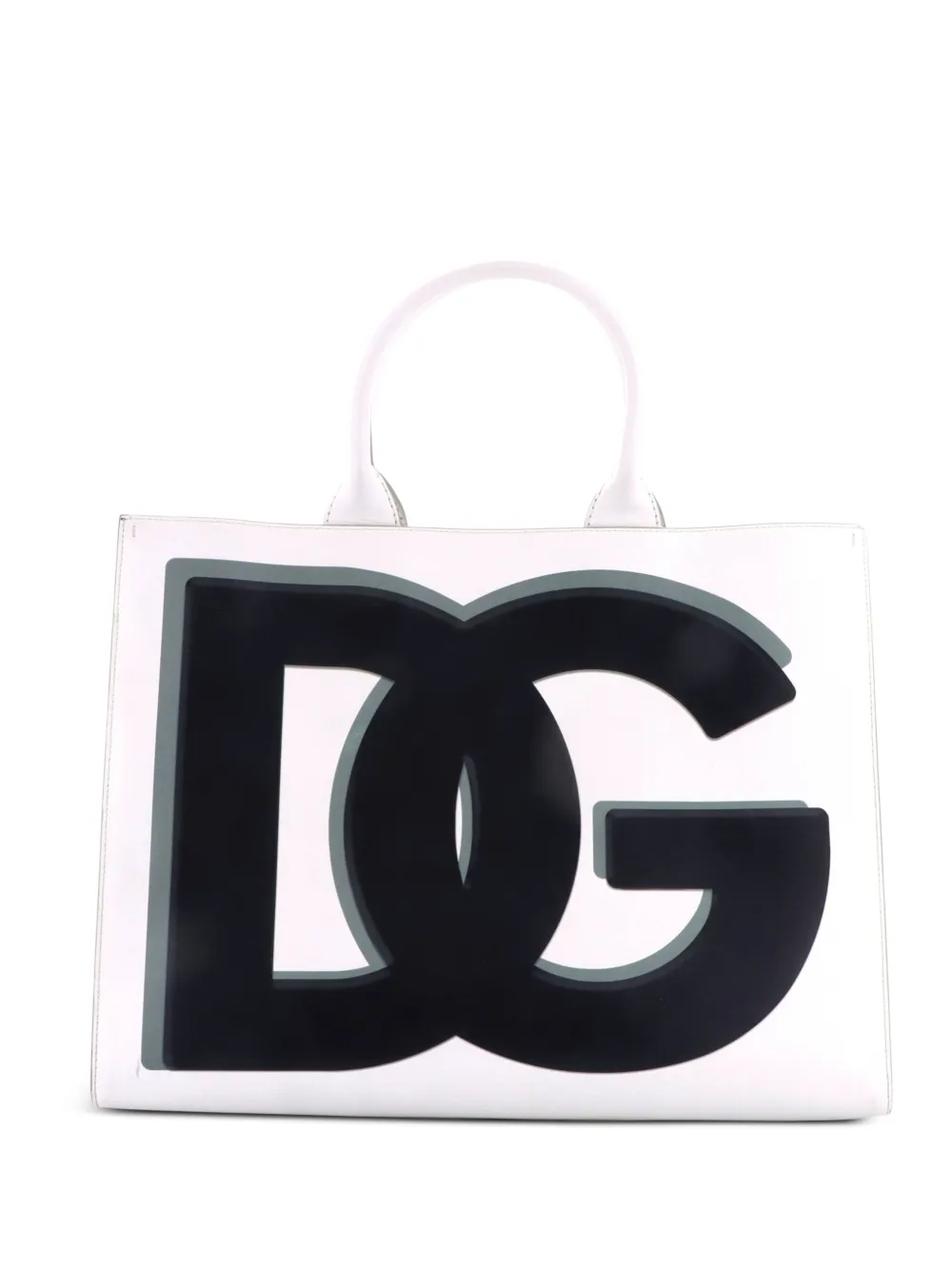 Dolce & Gabbana Pre-Owned Borsa tote DG Daily grande in pelle con stampa - Bianco