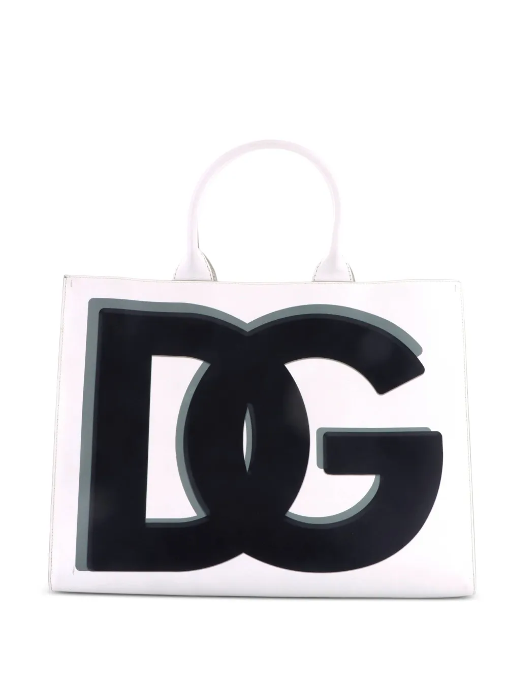Dolce & Gabbana Pre-Owned Borsa tote DG Daily grande in pelle con stampa - Bianco