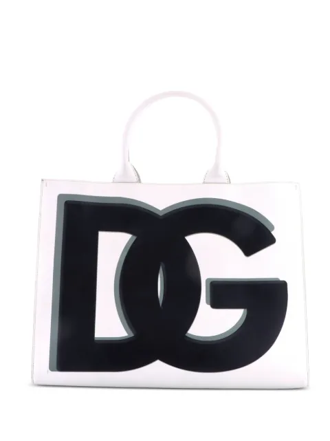 Dolce & Gabbana Pre-Owned DG Daily Shopping 印花皮质大号手提包