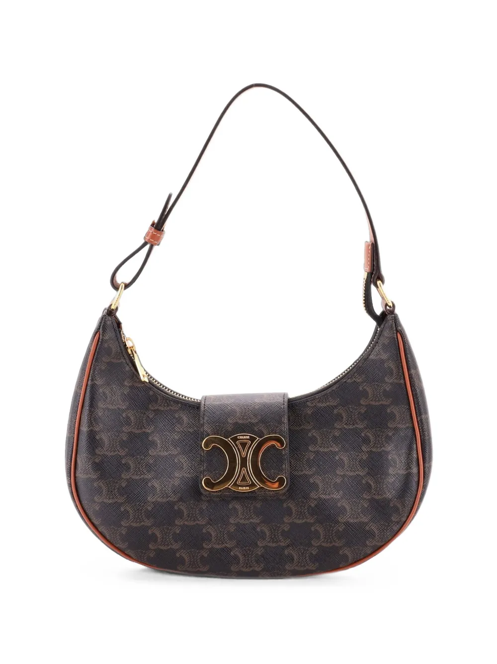 Celine Pre-Owned Borsa a spalla Ava Triomphe in tela cerata Triomphe - Marrone