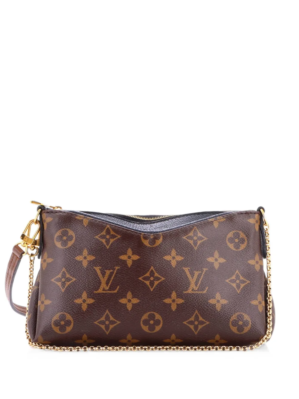 Louis Vuitton Pre-Owned Pallas Monogram Canvas with Leather clutch bag - Schwarz