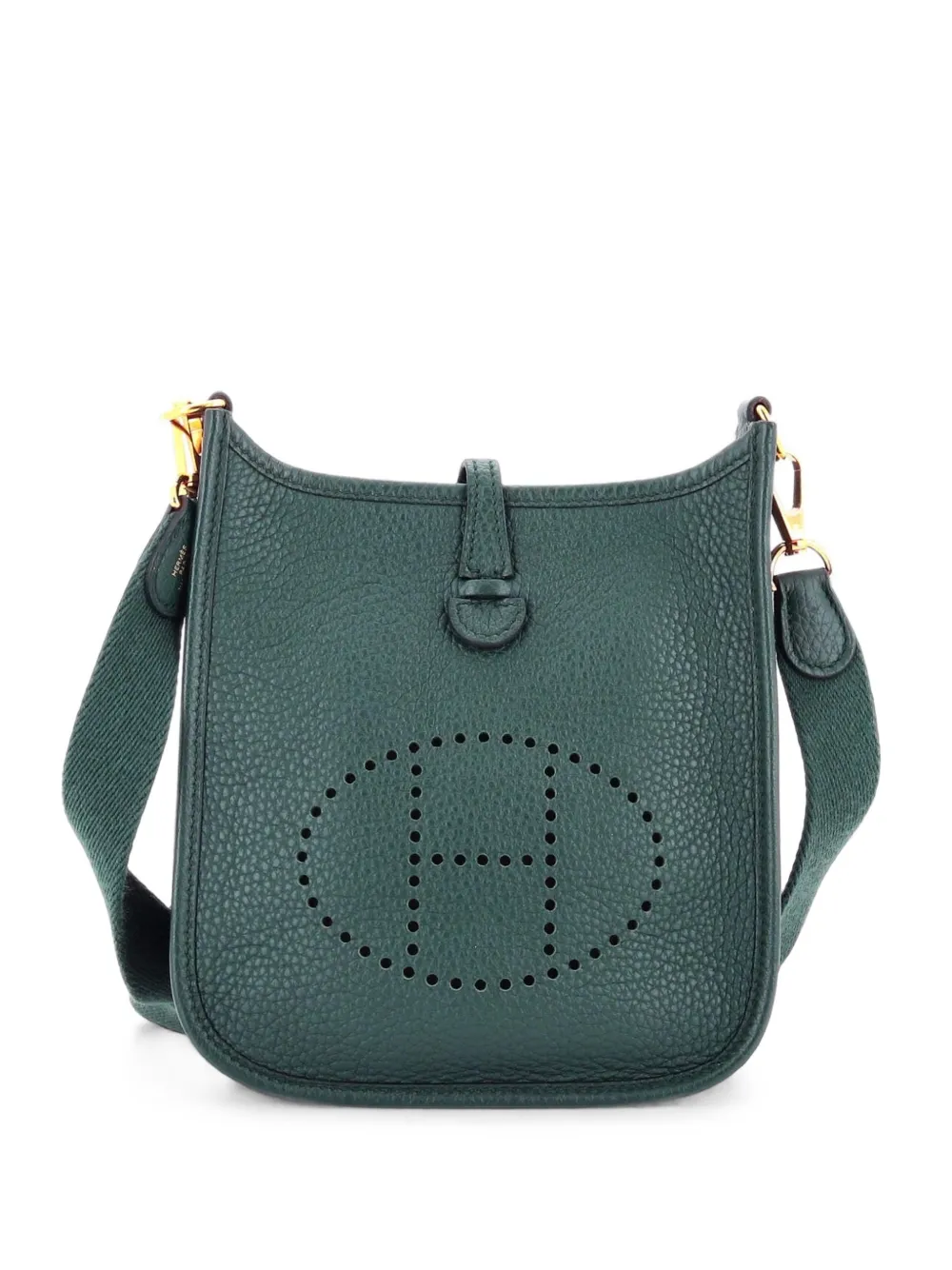 Hermès Pre-Owned Borsa a tracolla Evelyne Gen III TPM in pelle Clemence - Verde