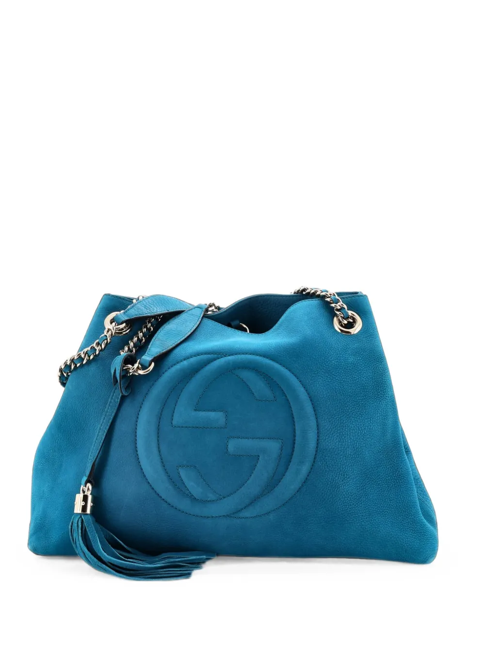 Gucci Pre-Owned Soho Chain Strap Nubuck Medium shoulder bag - Blau