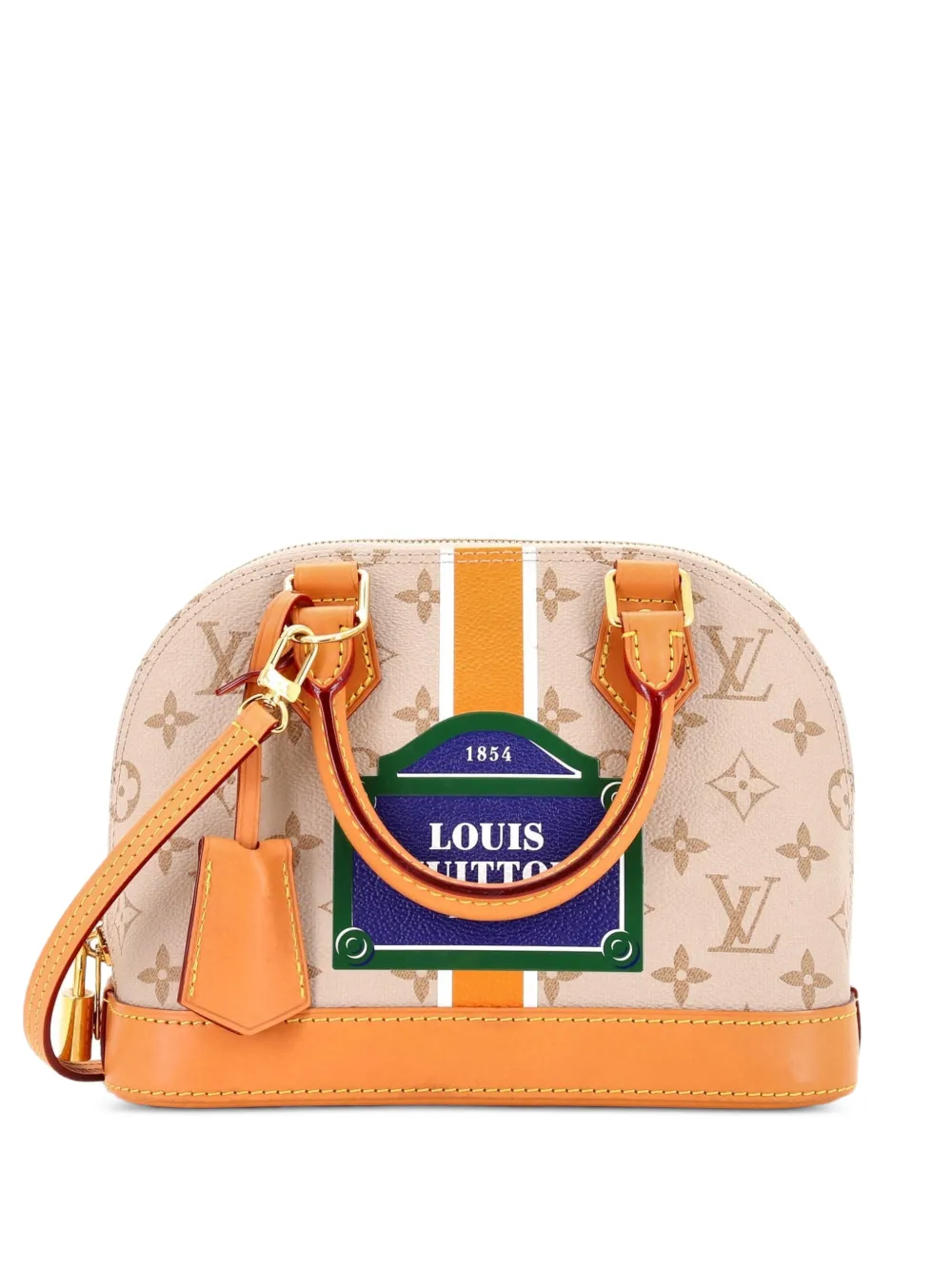 Louis Vuitton Pre-Owned Borsa a tracolla Alma BB in tela Monopaname - Toni neutri