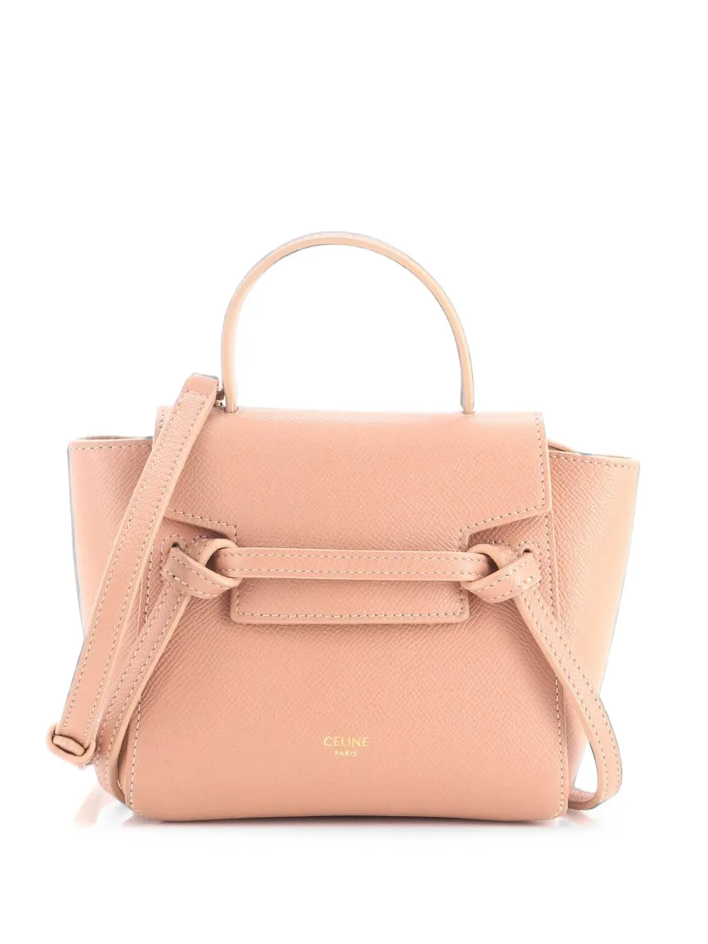 Celine Pre-Owned Borsa a spalla Pico in pelle zigrinata - Toni neutri