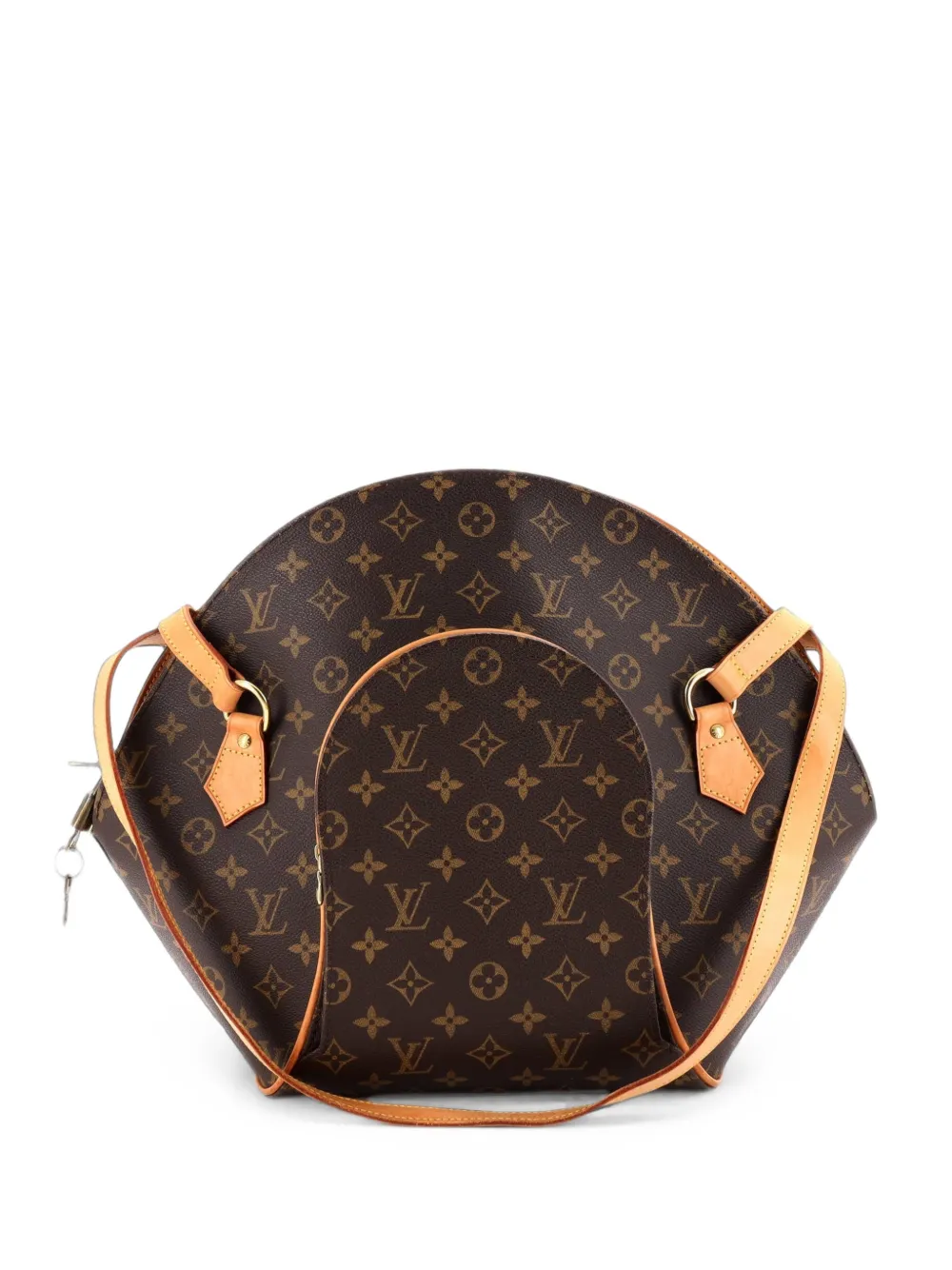 Louis Vuitton Pre-Owned Borsa a spalla Ellipse GM in tela con monogramma - Marrone