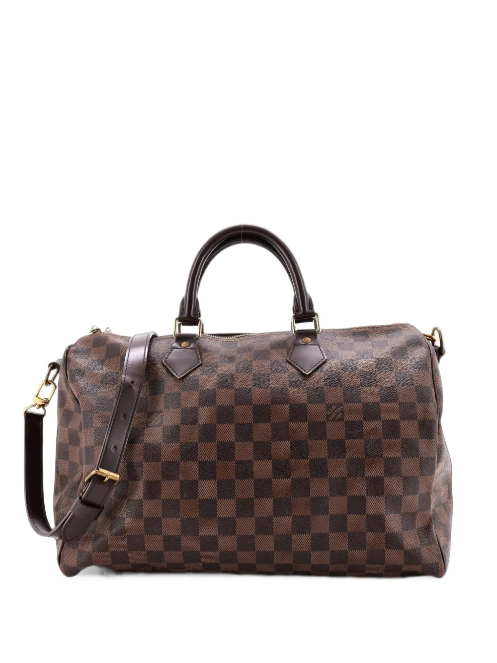 Louis Vuitton Pre-Owned Speedy Bandouliere Bag Damier 35 satchel - Braun