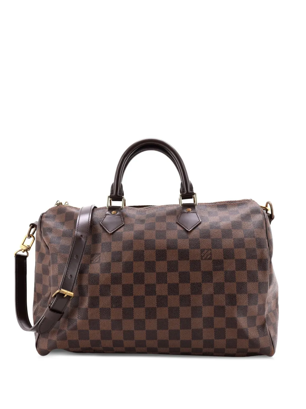 Louis Vuitton Pre-Owned Speedy Bandouliere Bag Damier 35 satchel - Marrone