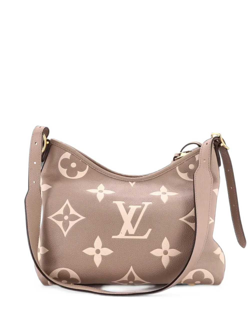 Louis Vuitton Pre-Owned CarryAll Bicolor Monogram Empreinte Giant PM hobo bag - Nude