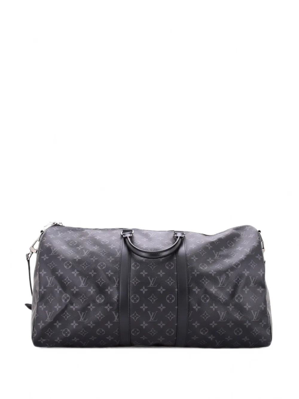 Louis Vuitton Pre-Owned Keepall Bandouliere Bag Monogram Eclipse Canvas 55 travel bag - Schwarz