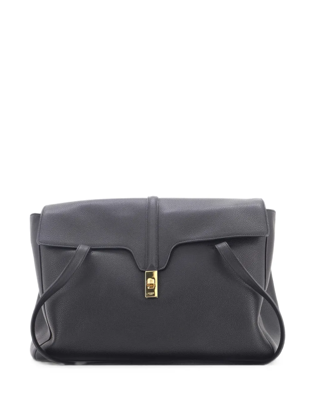 Celine Pre-Owned Soft 16 Bag Grained Calfskin Large shoulder bag - Nero