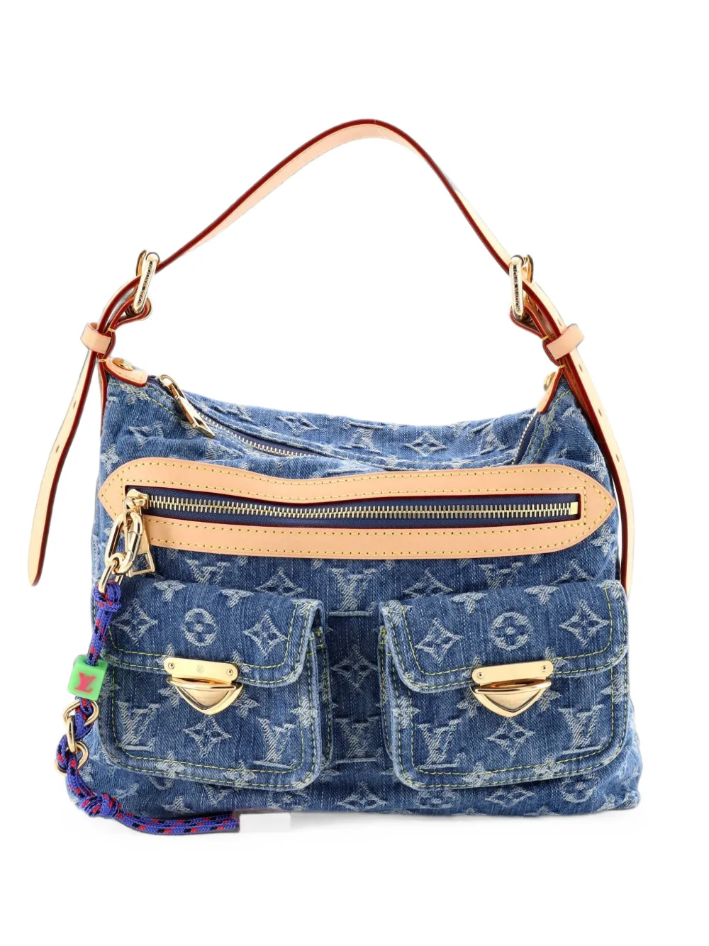 Louis Vuitton Pre-Owned Baggy NM Handbag Denim shoulder bag - Blau