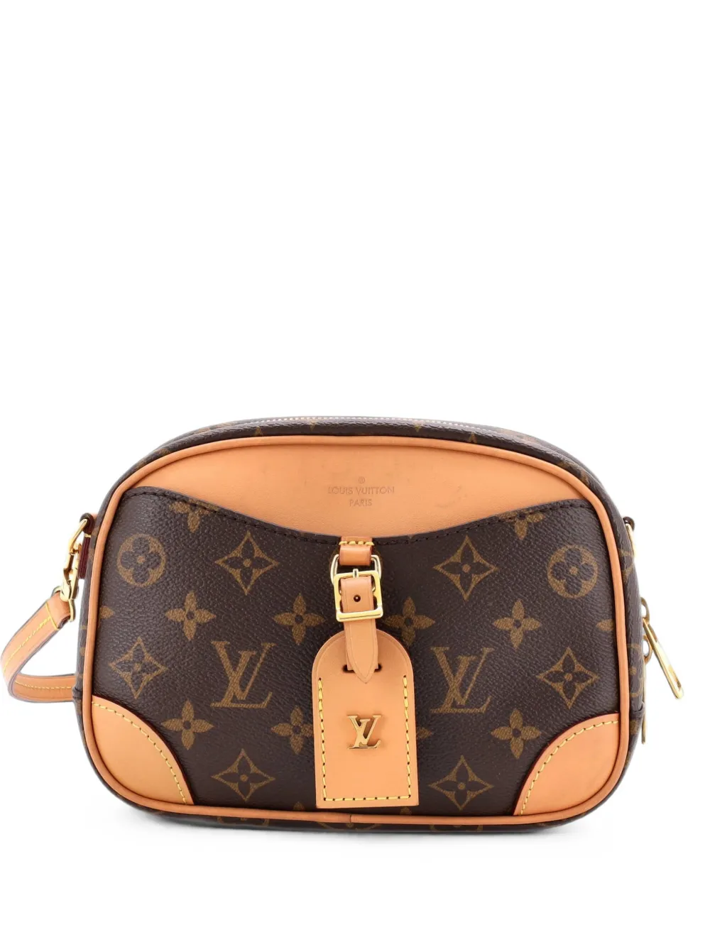 Louis Vuitton Pre-Owned Deauville Handbag Monogram Canvas Mini crossbody bag - Marrone