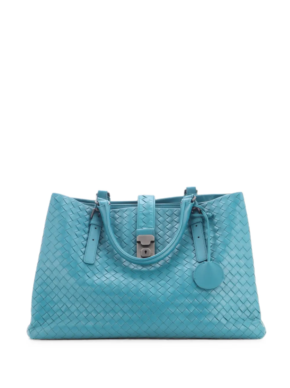 Bottega Veneta Pre-Owned Borsa tote Roma media in nappa con design Intrecciato - Verde