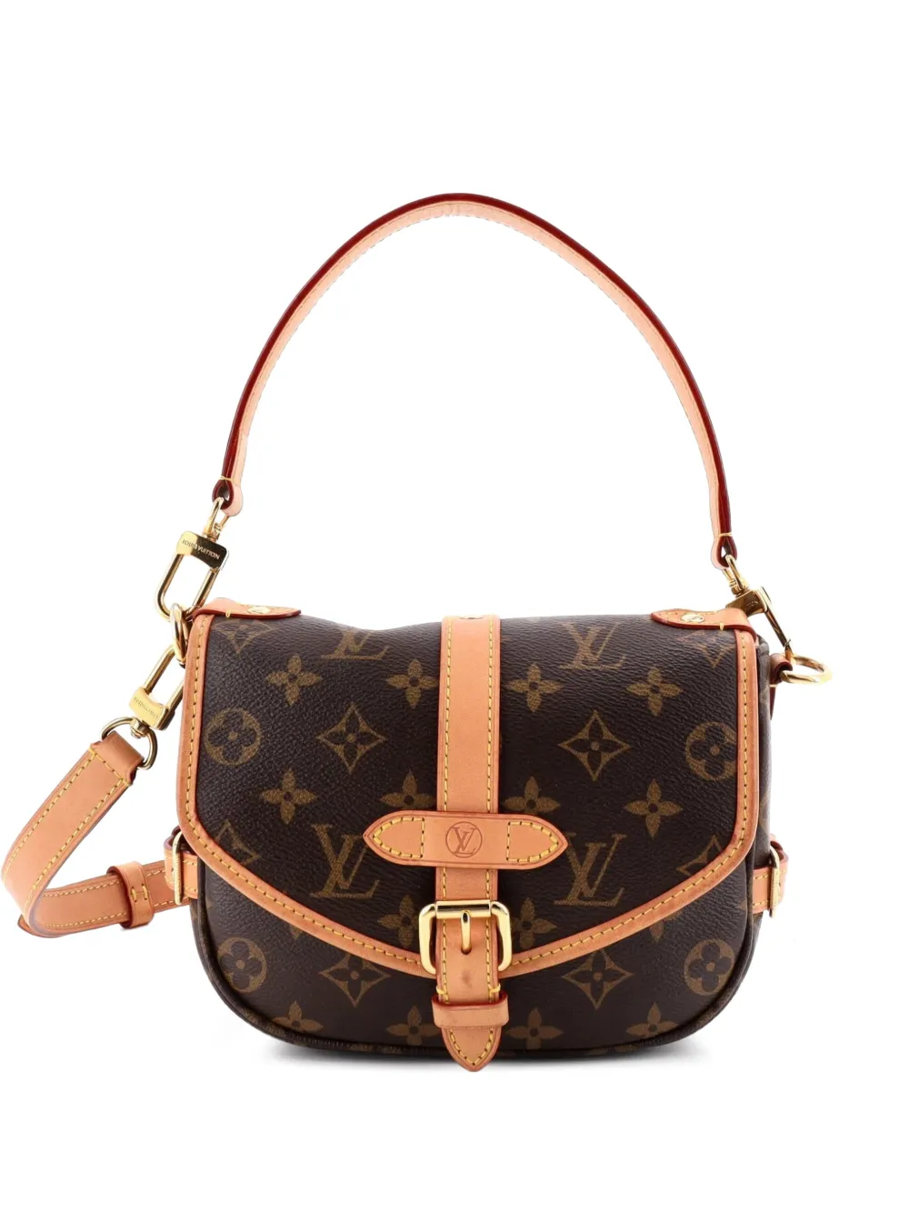 Louis Vuitton Pre-Owned Saumur Handbag Monogram Canvas BB crossbody bag - Brown