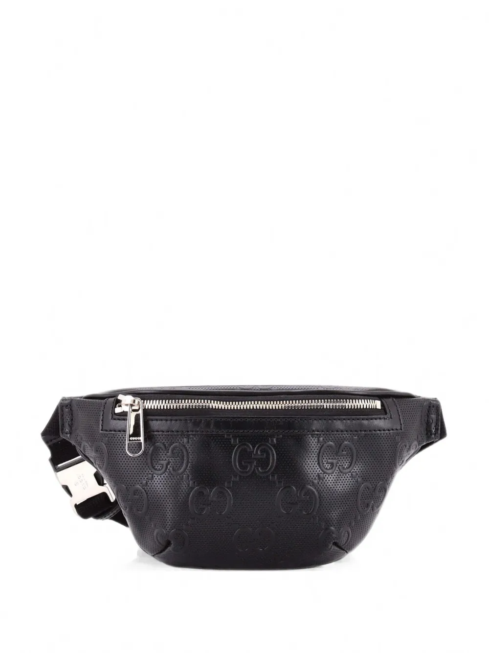 Gucci Pre-Owned GG Embossed Perforated Leather Small belt bag - Nero