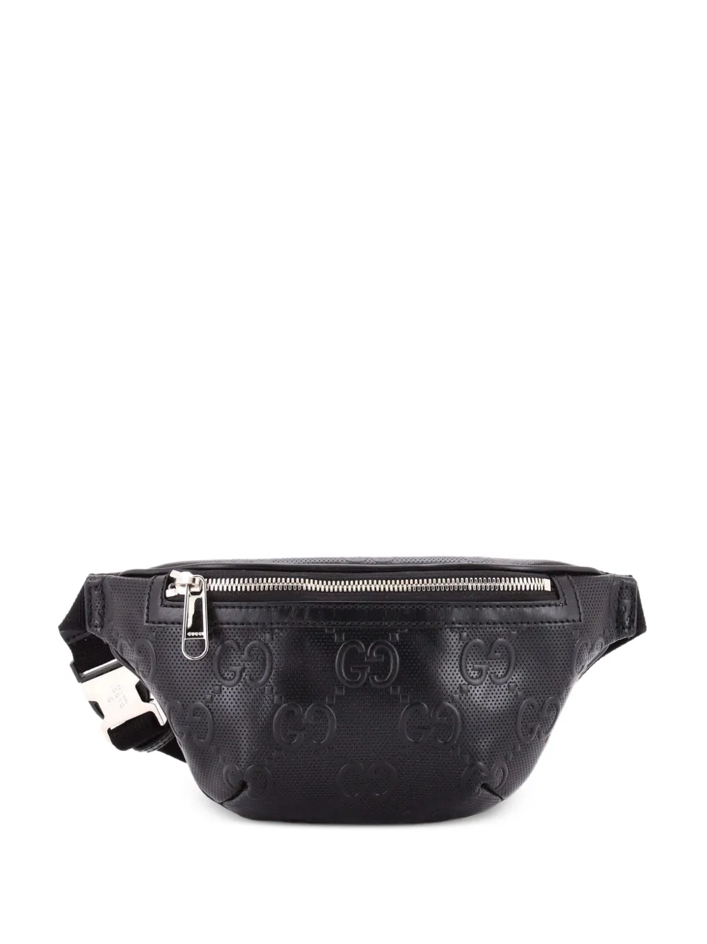 Gucci Pre-Owned Kleine Gürteltasche mit GG-Prägung - Schwarz
