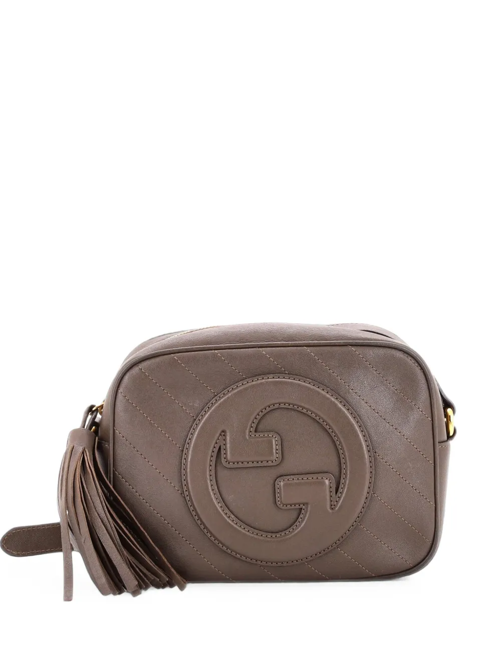 Gucci Pre-Owned Blondie NM Camera Shoulder Bag Diagonal Quilted Leather Small crossbody bag - Marrone