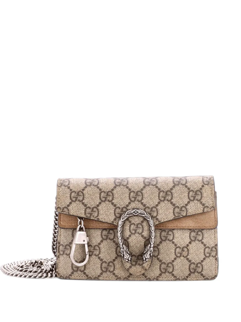 Gucci Pre-Owned Dionysus Bag GG Coated Canvas Super Mini crossbody bag - Marrone