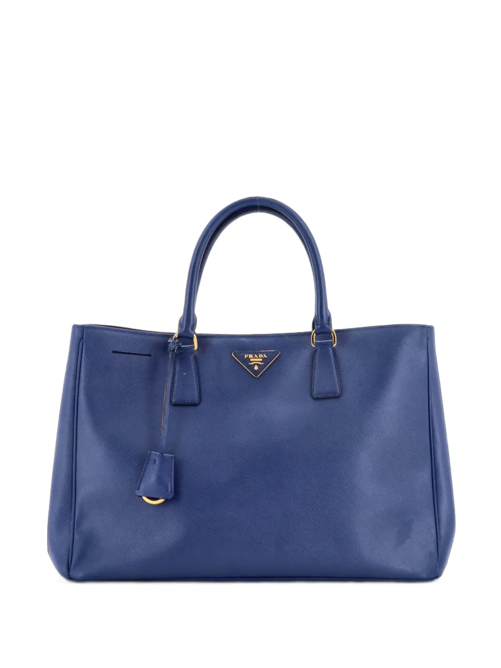 Prada Pre-Owned Borsa tote Lux Open media in pelle Saffiano - Blu