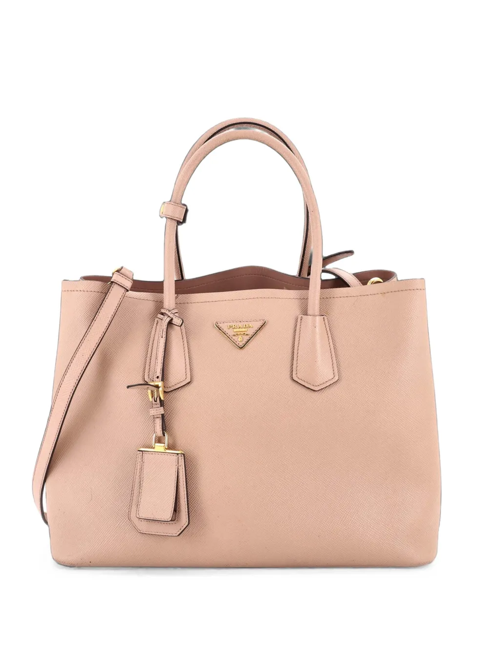 Prada Pre-Owned Cuir Double Saffiano Leather Medium tote bag - Toni neutri