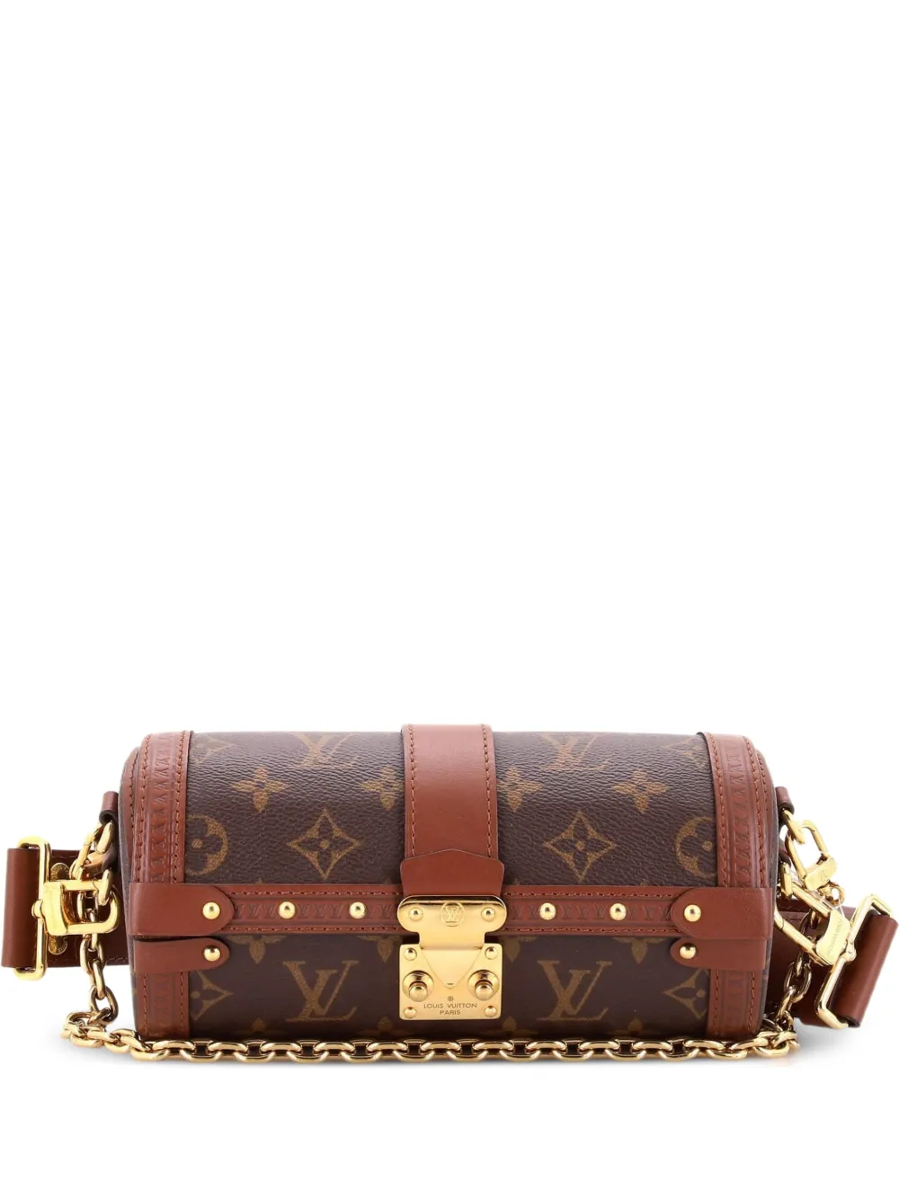 Louis Vuitton Pre-Owned Borsa a spalla Papillon Trunk in tela con monogramma - Marrone