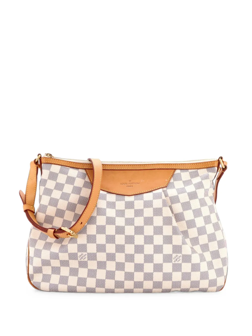 Louis Vuitton Pre-Owned Siracusa Damier MM Schultertasche - Weiß