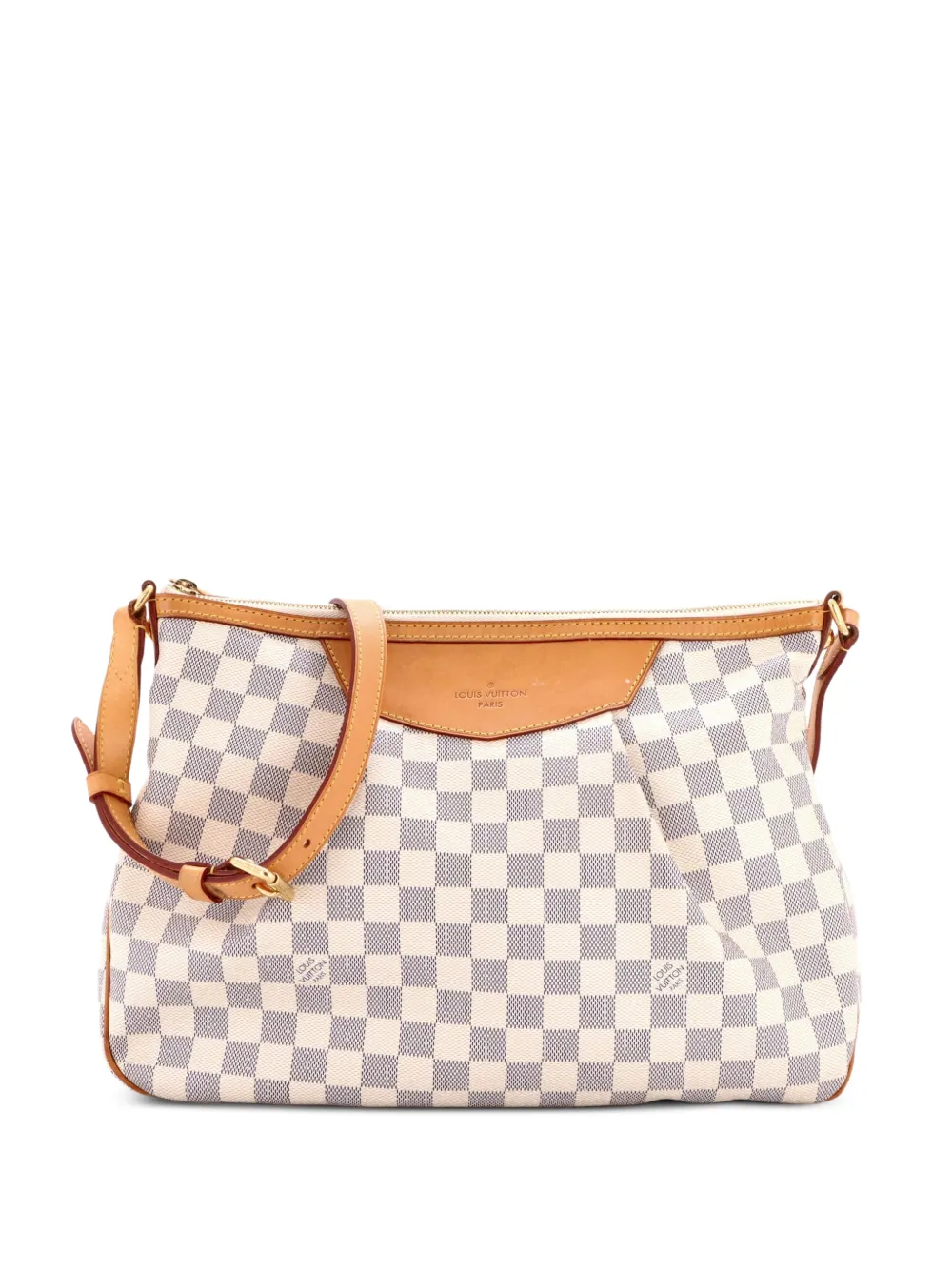 Louis Vuitton Pre-Owned Siracusa Damier MM Schultertasche - Weiß