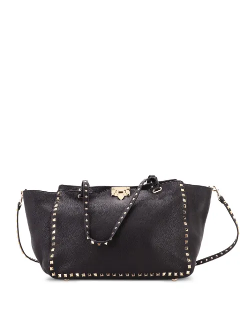 Valentino Garavani Pre-Owned Rockstud Pebbled Leather Medium tote bag