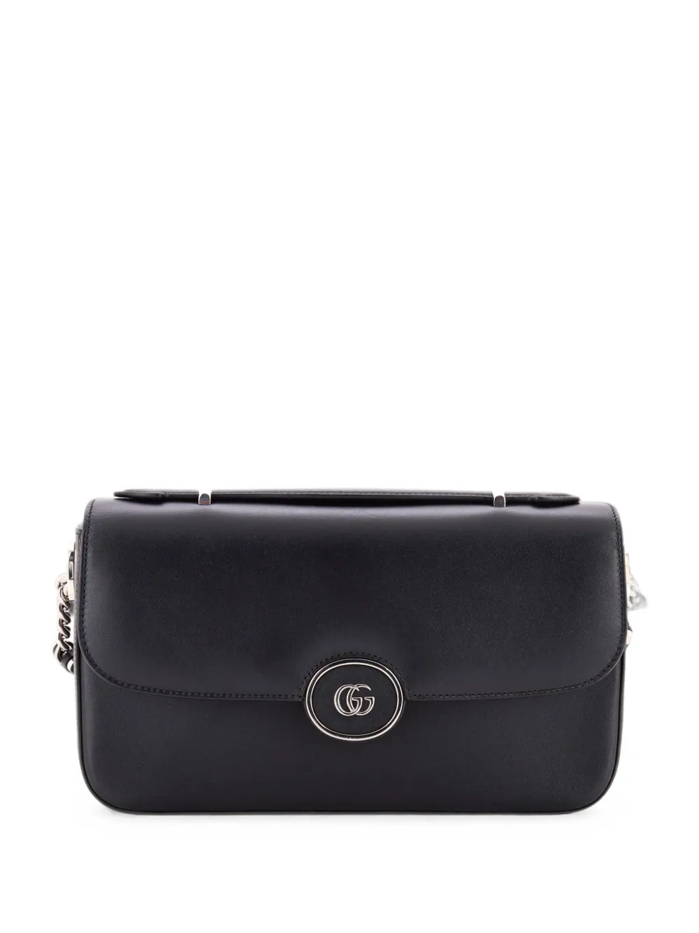 Gucci Pre-Owned Petite GG Flap Shoulder Bag Leather Small crossbody bag - Nero