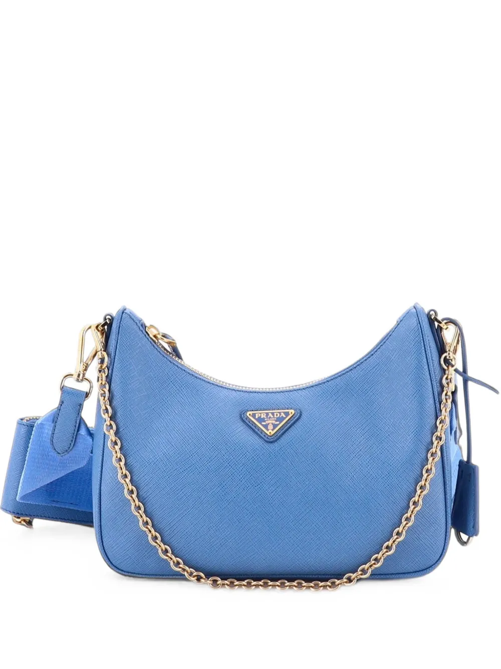 Prada Pre-Owned Re-Edition 2005 Shoulder Bag Saffiano Leather Small crossbody bag - Blu