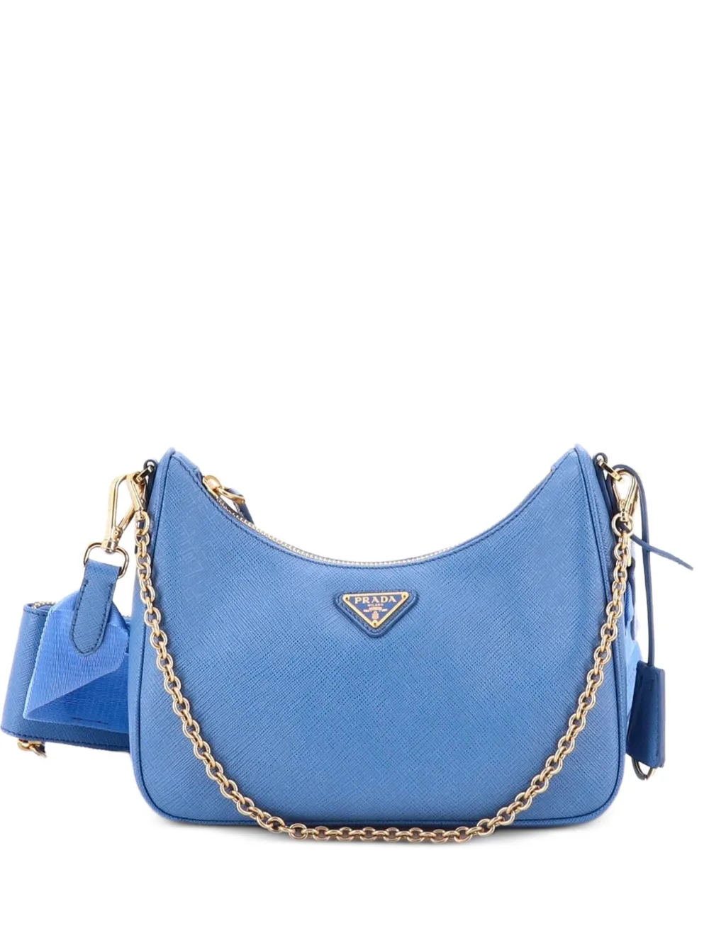 Prada Pre-Owned Re-Edition 2005 Shoulder Bag Saffiano Leather Small crossbody bag - Blau