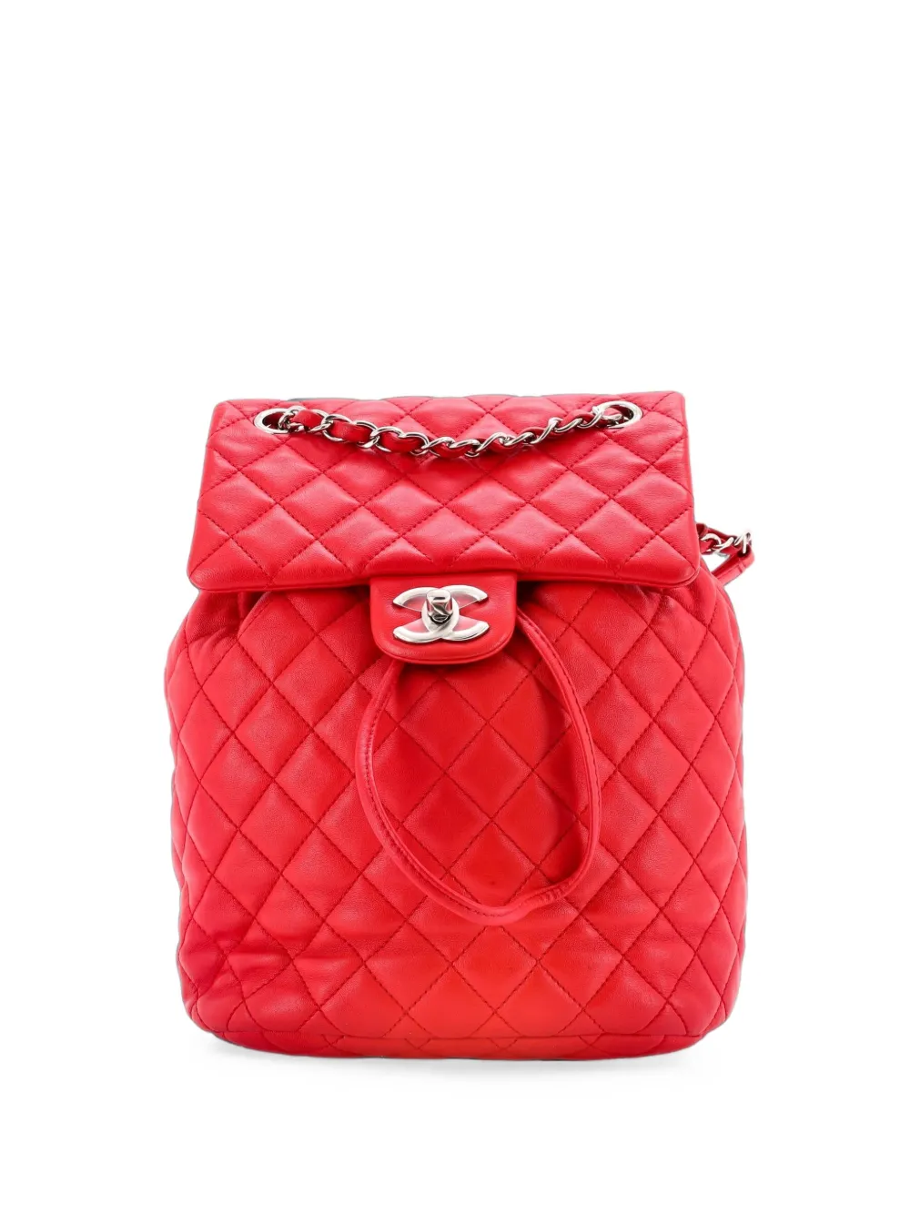 CHANEL Pre-Owned Urban Spirit Quilted Leather Small backpack - Rosso