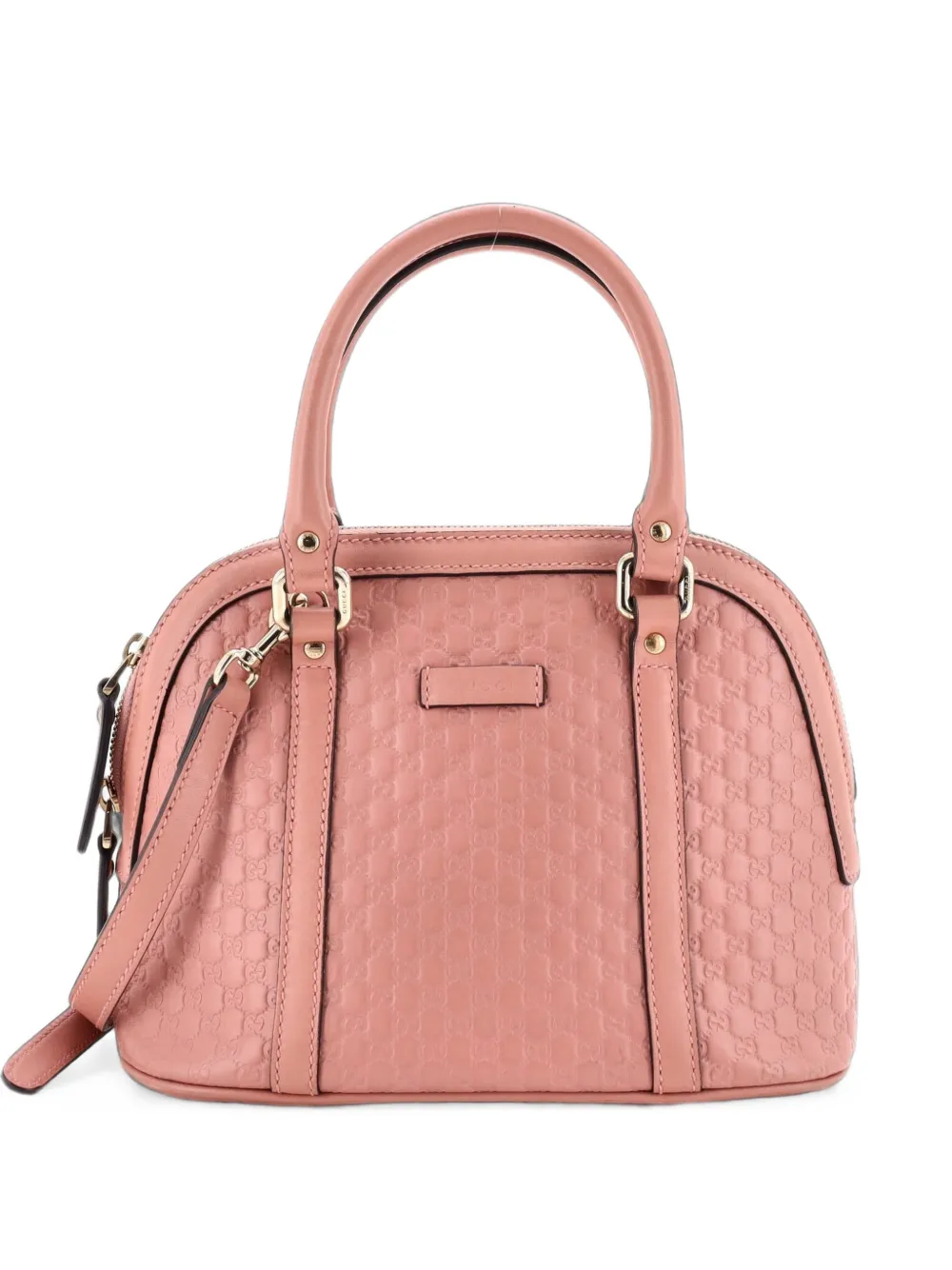 Gucci Pre-Owned Borsa a tracolla Convertible Dome in pelle Microguccissima - Rosa