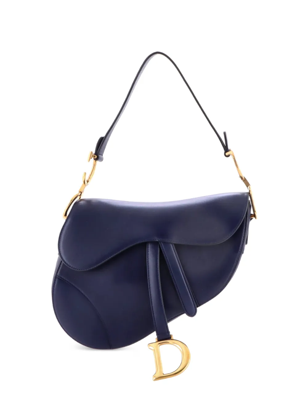 Christian Dior Pre-Owned Saddle Handbag Leather Medium shoulder bag - Blau