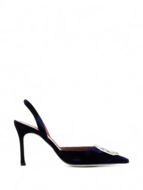 Amina Muaddi Camelia crystal-embellished pumps