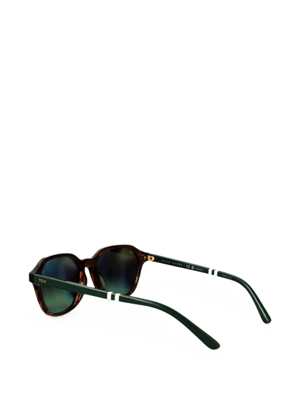 POLO RALPH LAUREN EYEWEAR Zonnebril met geometrisch montuur Bruin