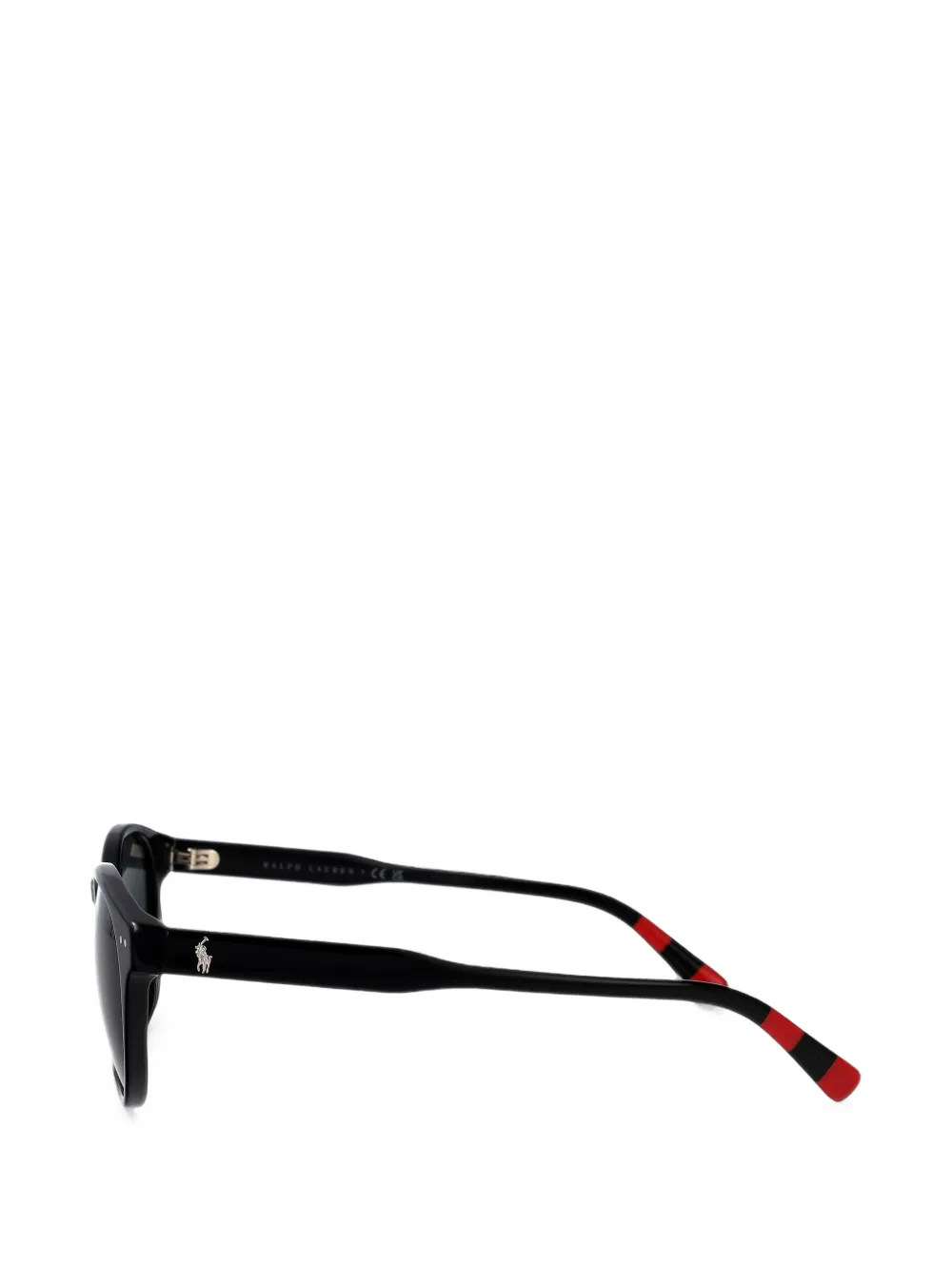 POLO RALPH LAUREN EYEWEAR Zonnebril met rond montuur Zwart