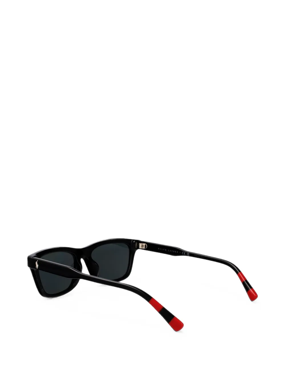 POLO RALPH LAUREN EYEWEAR Zonnebril met rechthoekig montuur Zwart